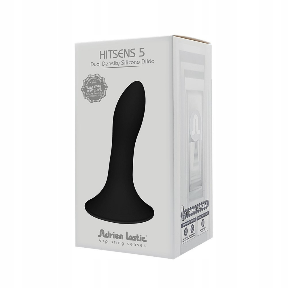 Секс игрушки - Фаллоимитатор термореактивный Adrien Lastic Hitsens 5 черный 4