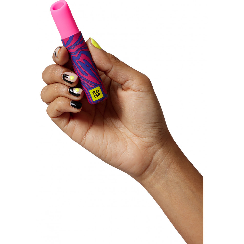 Секс игрушки - Клиторальный вибратор Romp Lipstick в виде губной памады, розовый 2