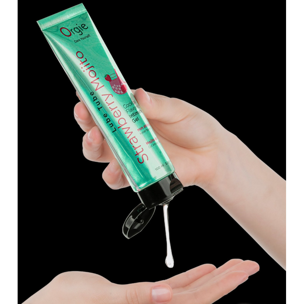 Лубриканты - Оральный лубрикант Orgie Cocktail Flavored Intimate Gel - Strawberry Mojito, 100 ml 1