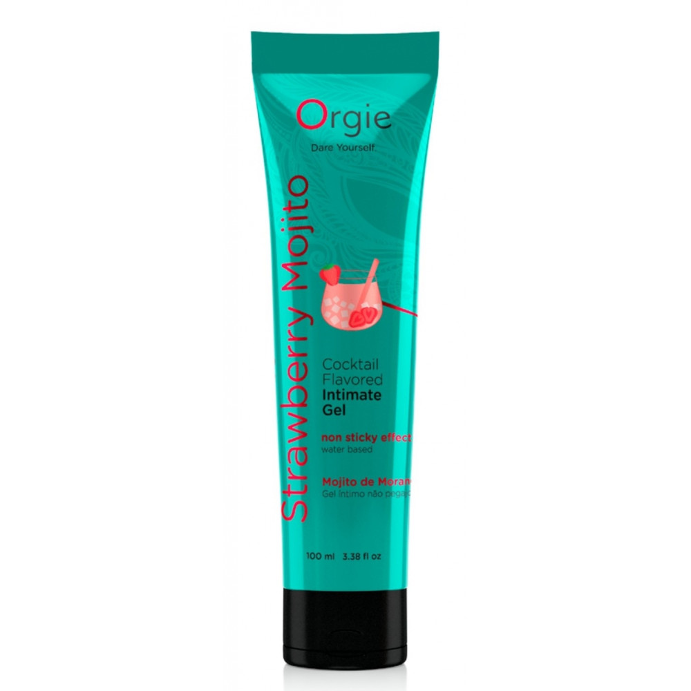 Лубриканты - Оральный лубрикант Orgie Cocktail Flavored Intimate Gel - Strawberry Mojito, 100 ml