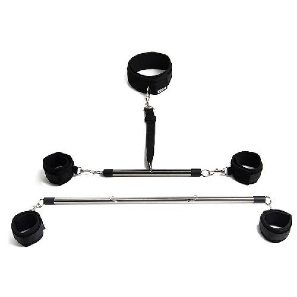 БДСМ игрушки - Распорка на руки и ноги Roomfun Love Bondage Kit металлическая, черная 1