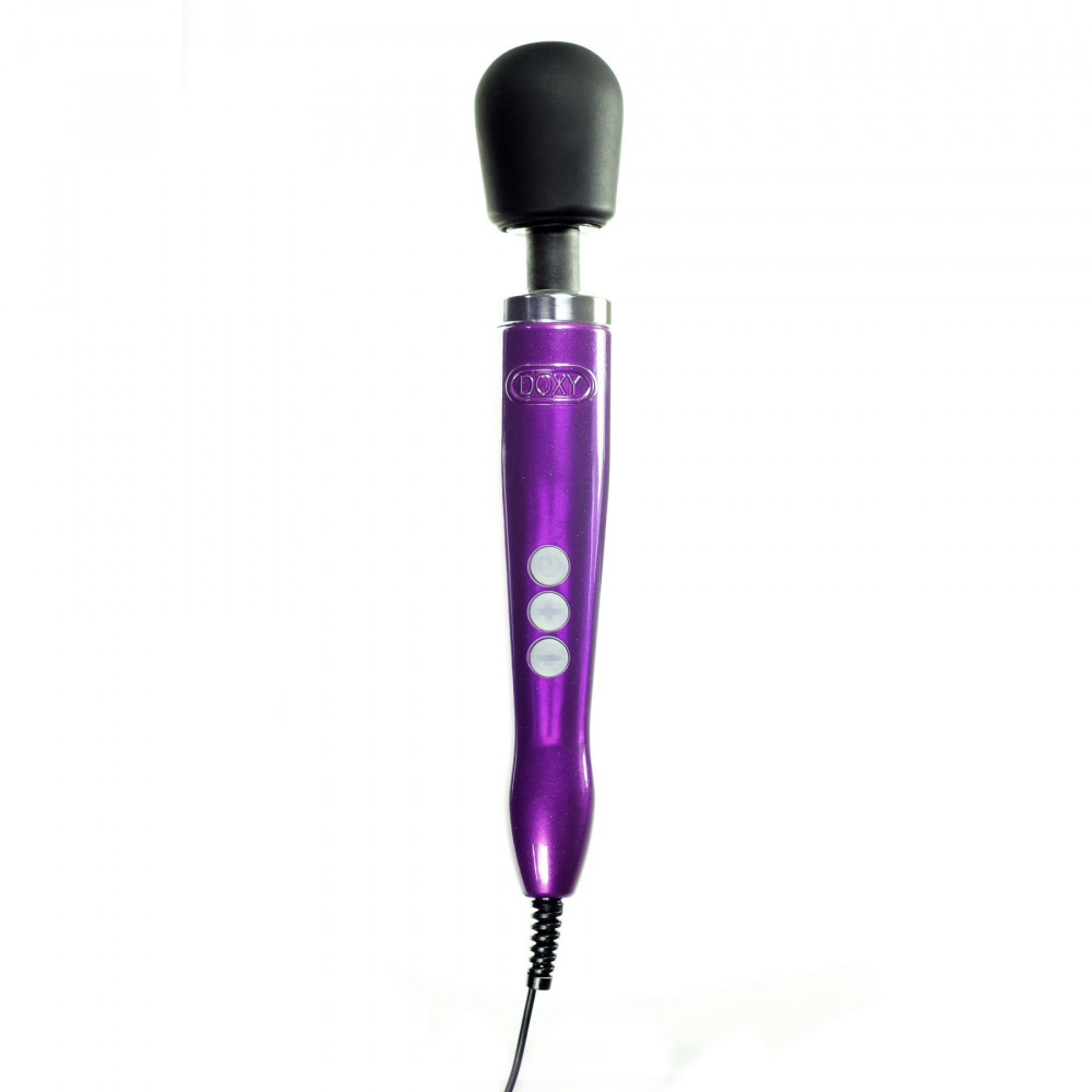 Вибромассажеры - Вибромассажер DOXY Die Cast Purple, очень мощный, питание 220В, металлический корпус