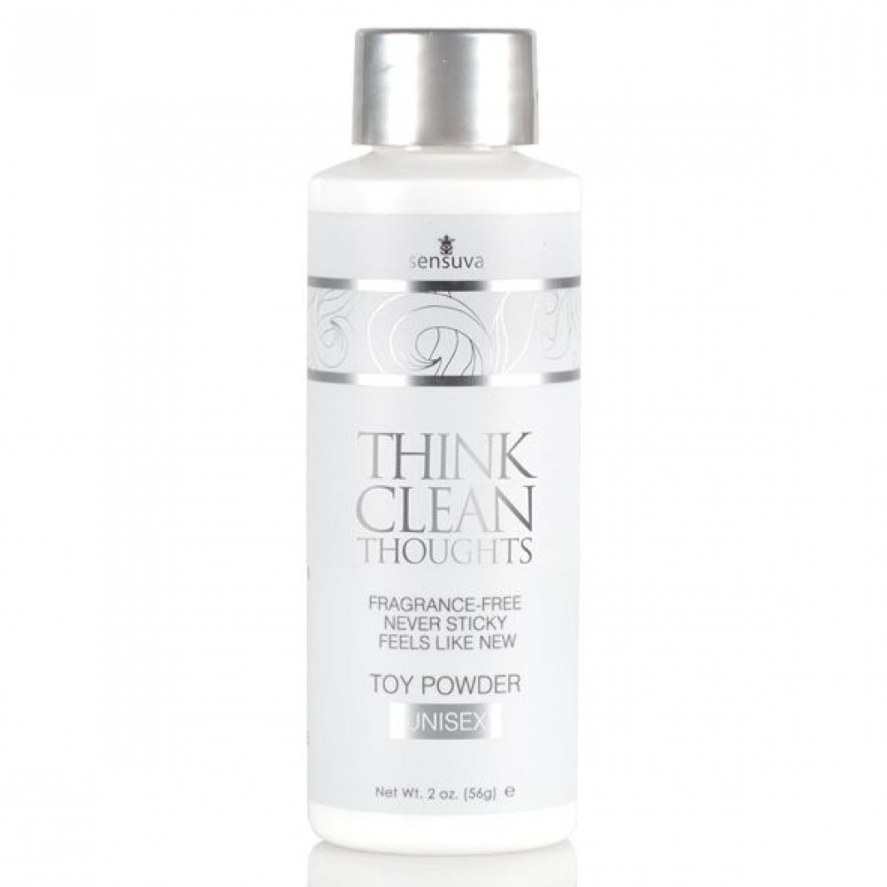 Средства по уходу за секс игрушками - Пудра для ухода за игрушками Sensuva Think Clean Thoughts Toy Powder (56 г)