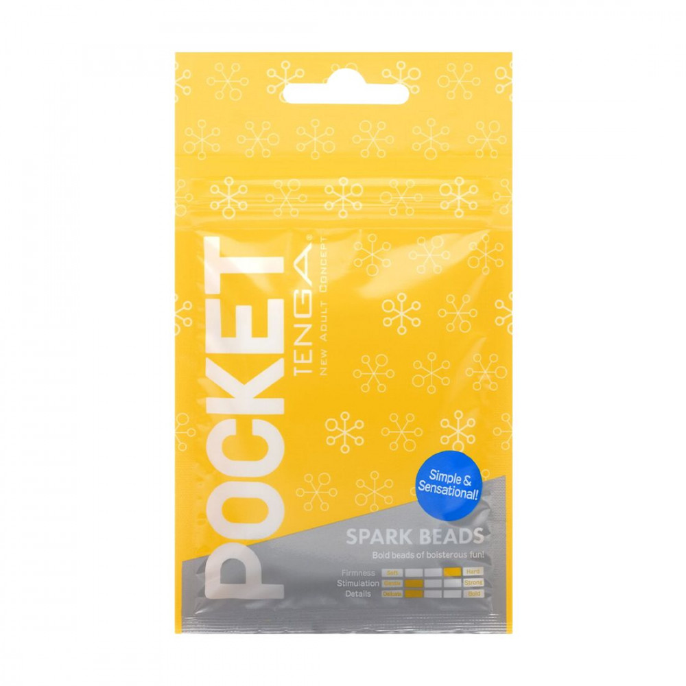 Другие мастурбаторы - Мастурбатор TENGA Pocket Spark Beads
