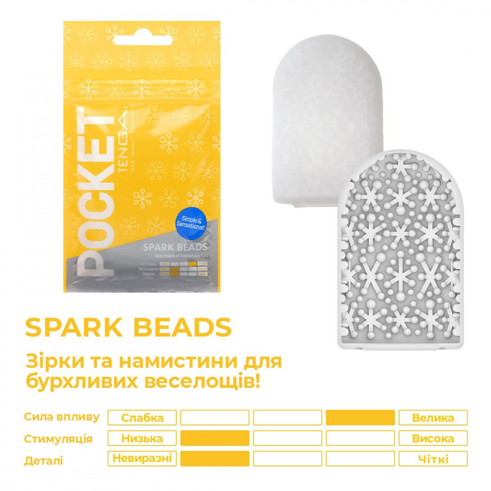 Другие мастурбаторы - Мастурбатор TENGA Pocket Spark Beads 5