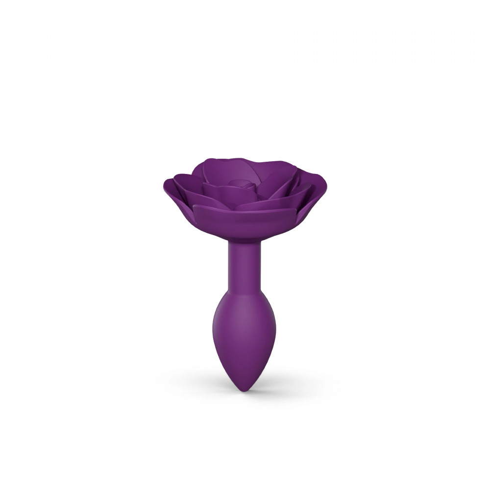 Анальная пробка - Силиконовая анальная пробка Love To Love OPEN ROSES S SIZE - PURPLE RAIN