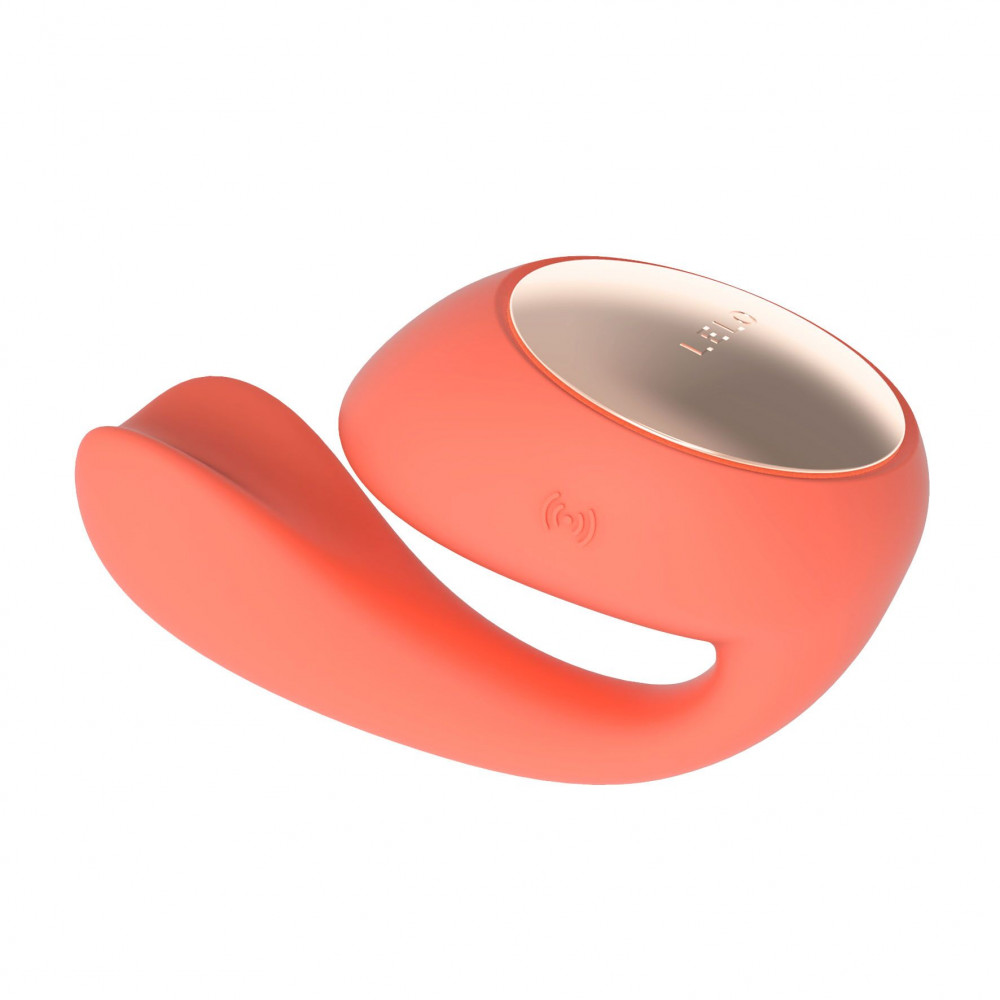Вибраторы для пар - Смарт-вибратор LELO Ida Wave Coral Red, вагинально-клиторальный, технология WaveMotion, 2 мотора