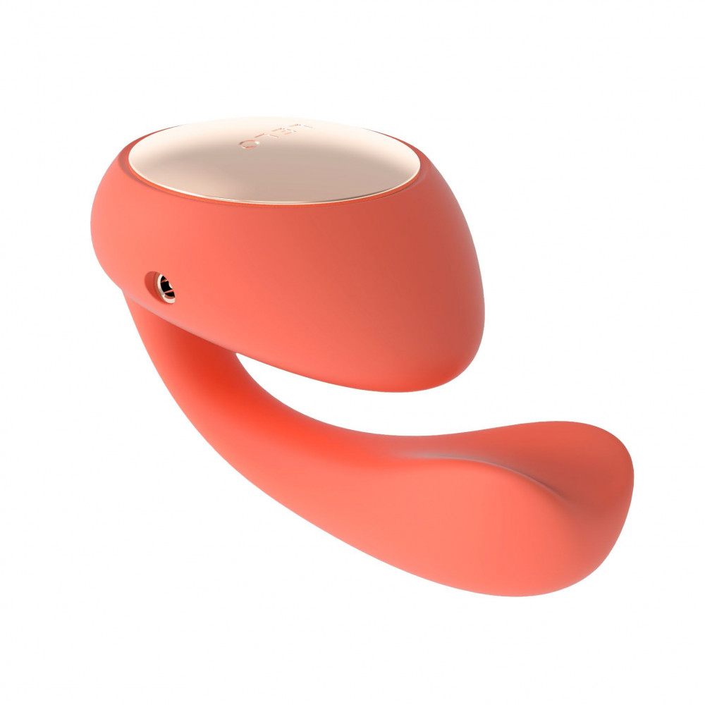 Вибраторы для пар - Смарт-вибратор LELO Ida Wave Coral Red, вагинально-клиторальный, технология WaveMotion, 2 мотора 4