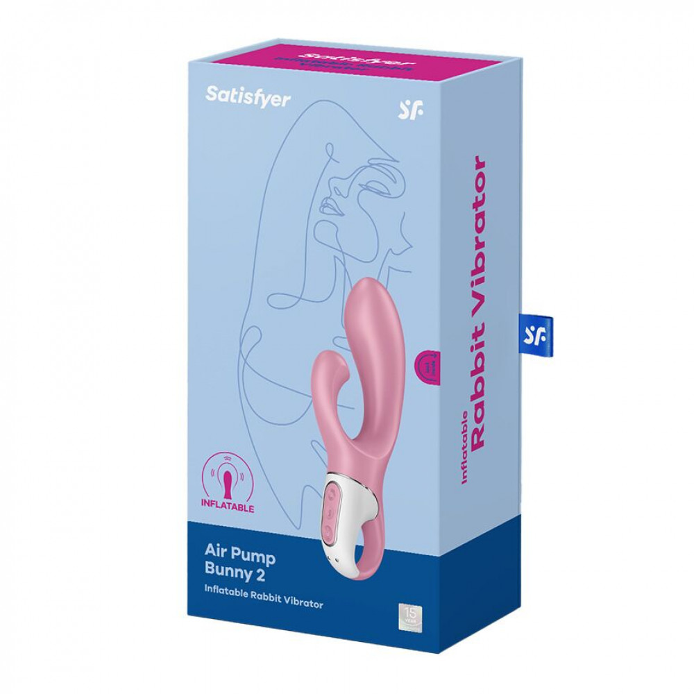 Вибратор-кролик - Вибратор-кролик надувной Satisfyer Air Pump Bunny 2 1