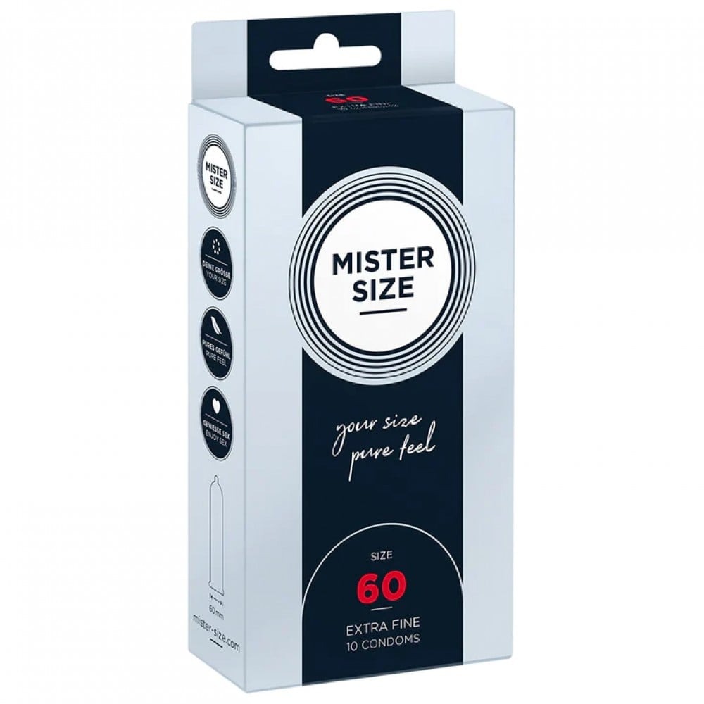 Презервативы - Презервативы Mister Size 60mm pack of 10