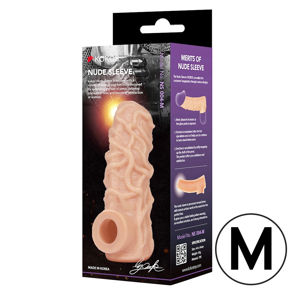 Насадки на член - Насадка на член Kokos Nude Sleeve NS 004 M 2