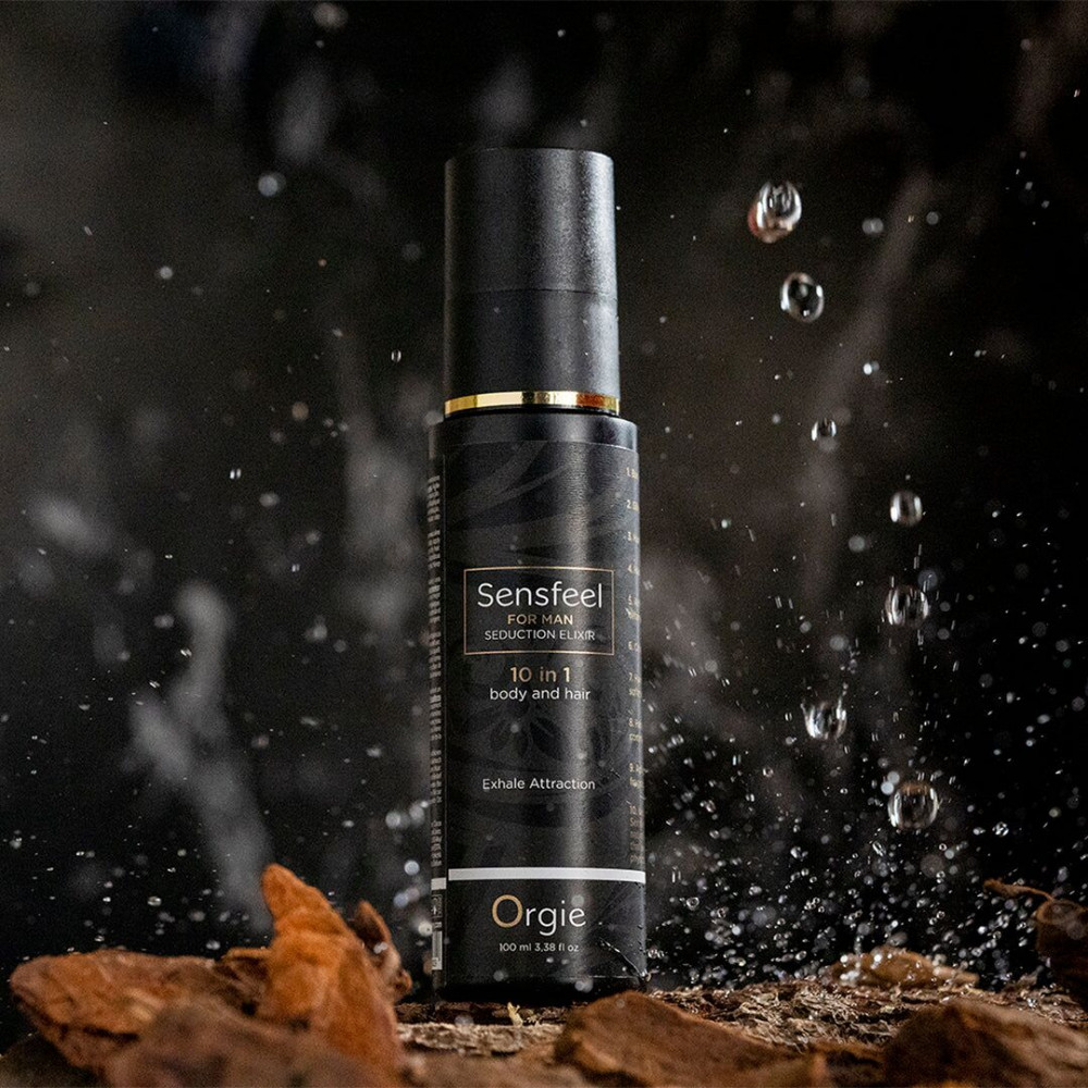 Интимная косметика - Лосьон с феромонами для тела и волос Orgie – Sensfeel Seduction Elixir 10 in 1 for Man (100 мл) 3