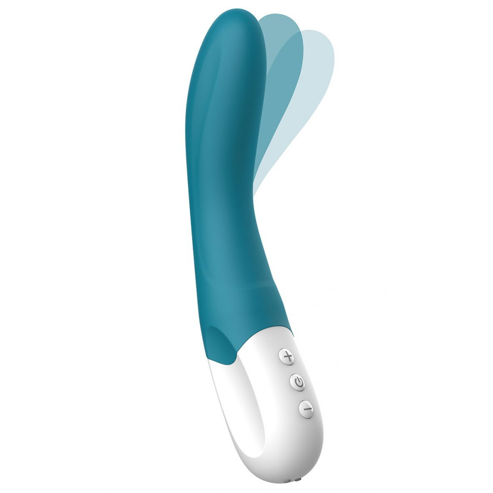 Вибратор - Вибратор точки G Liebe Bend It Rechargeable Ocean Blue, 10 режимов, очень мощный, гибкий ствол 1