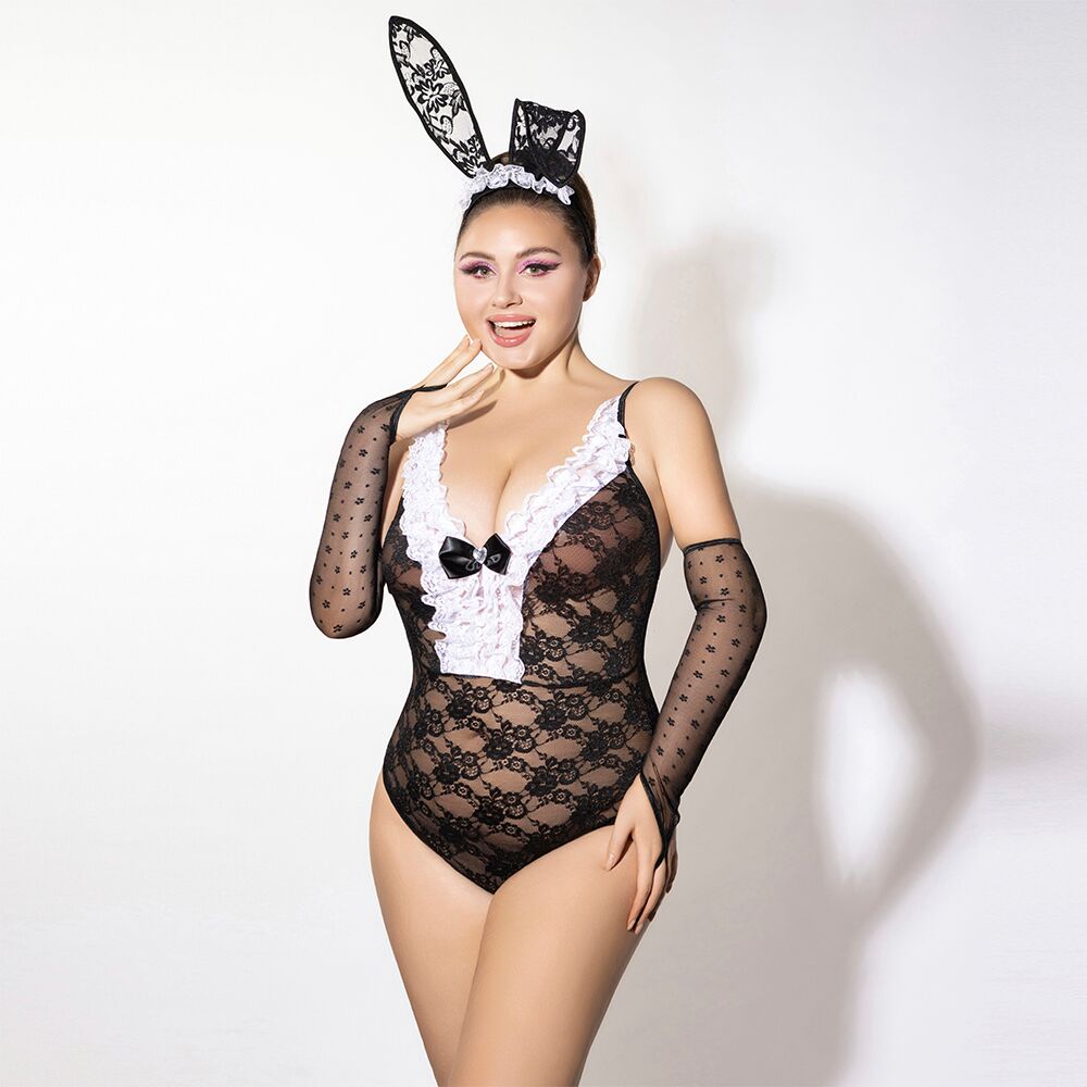 Эротические костюмы - Эротический костюм зайки JSY P61101 Plus Size