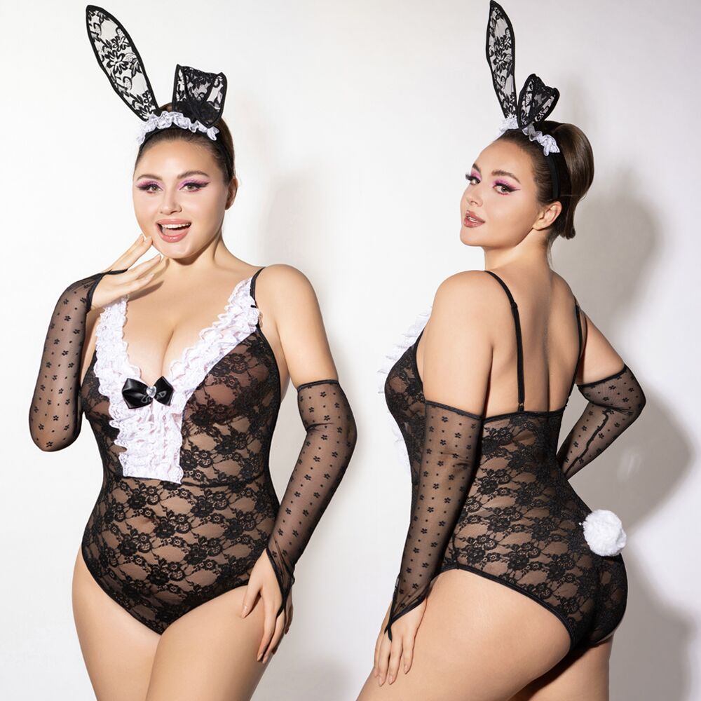 Эротические костюмы - Эротический костюм зайки JSY P61101 Plus Size 5