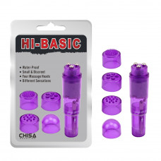 Вибратор клиторальный с насадками Chisa Hi-Basic THE ULTIMATE MINI-MA