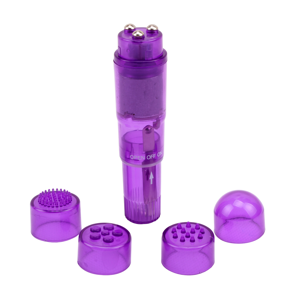 Клиторальный вибратор - Вибратор клиторальный с насадками Chisa Hi-Basic THE ULTIMATE MINI-MA 1
