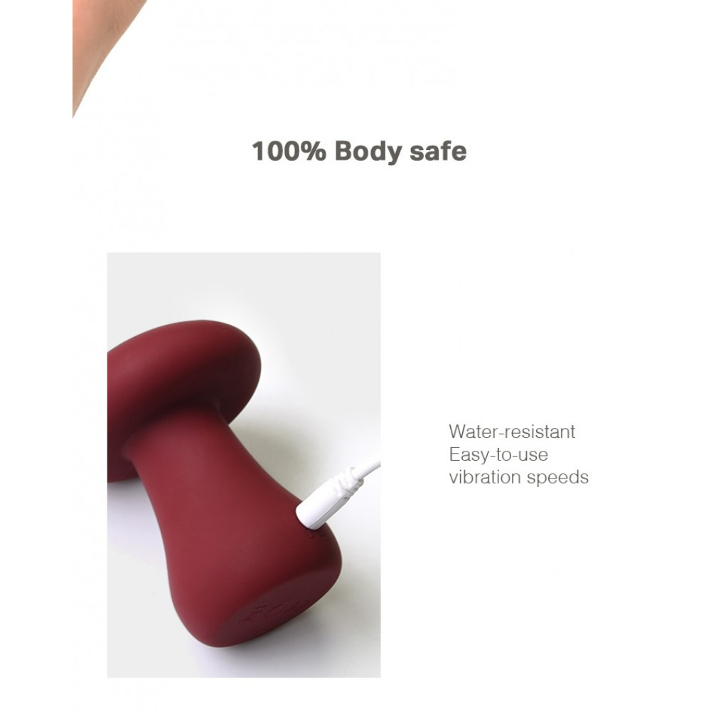 Секс игрушки - Вибратор для клитора в форме грибочка Sweet Em Velvet Lure Коричневый 1