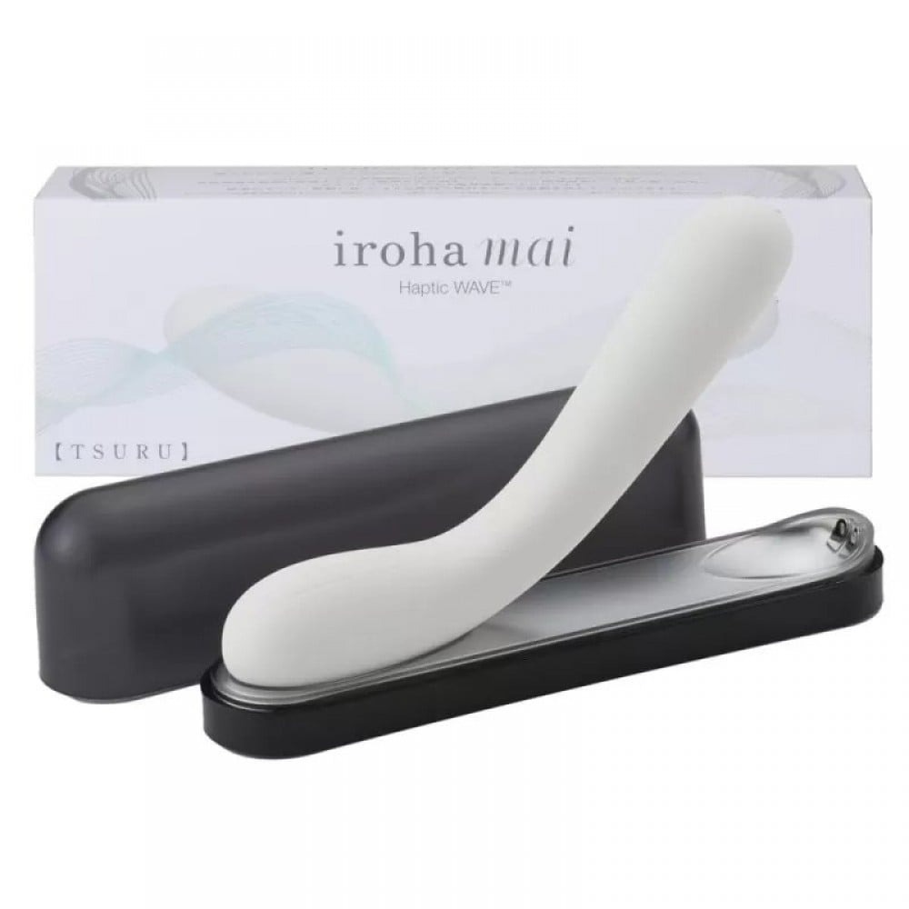 Секс игрушки - Вибратор нереалистичный с технологией Haptic WAVE™ iroha mai Tenga белый, 17.4 х 3.3 с