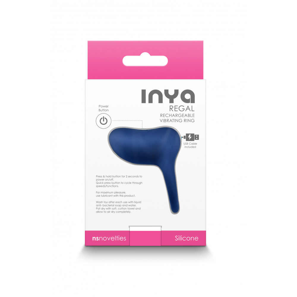 Эрекционные кольца с вибрацией - Виброкольцо NS Novelties INYA REGAL BLUE 2