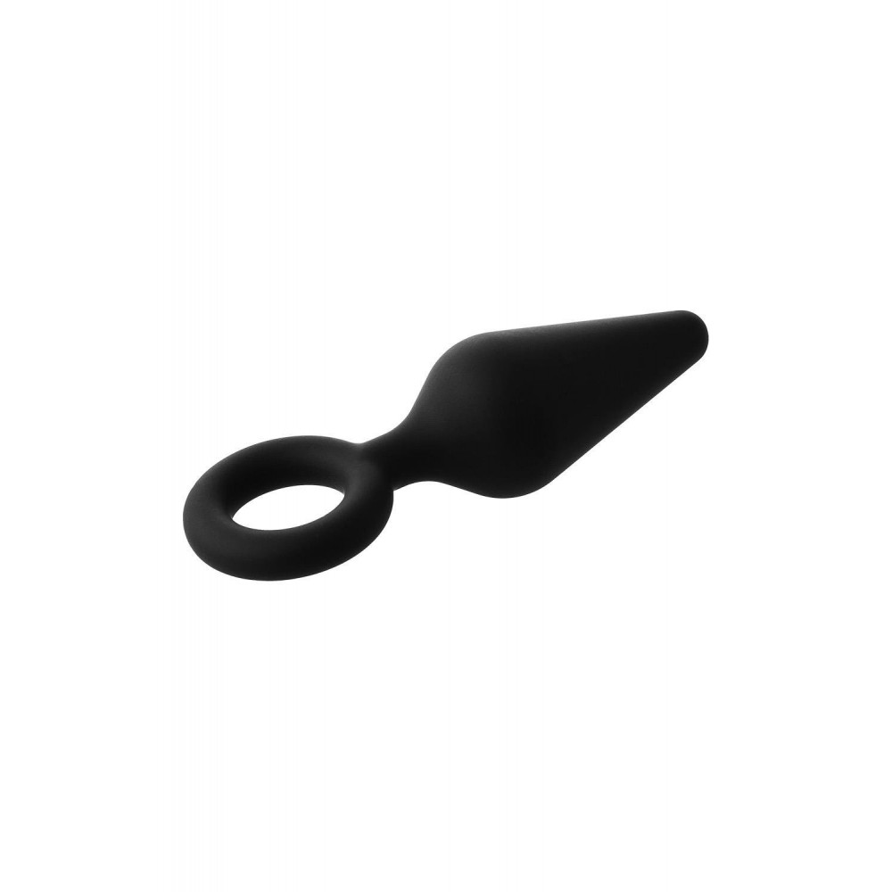 Секс игрушки - Анальная пробка черная Dreamtoys FANTASSTIC с кольцом, Medium 3