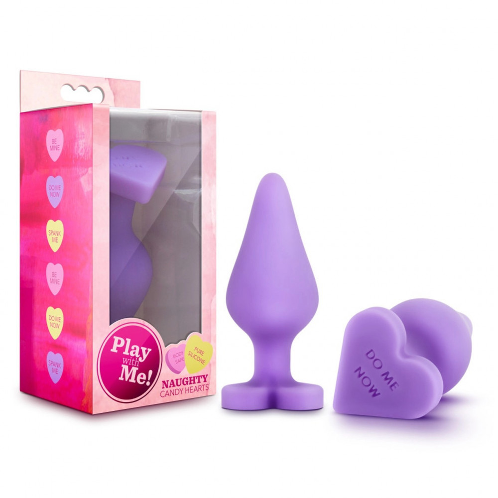 Секс игрушки - Анальная пробка PLAY WITH ME CANDY HEART DO ME PURPLE