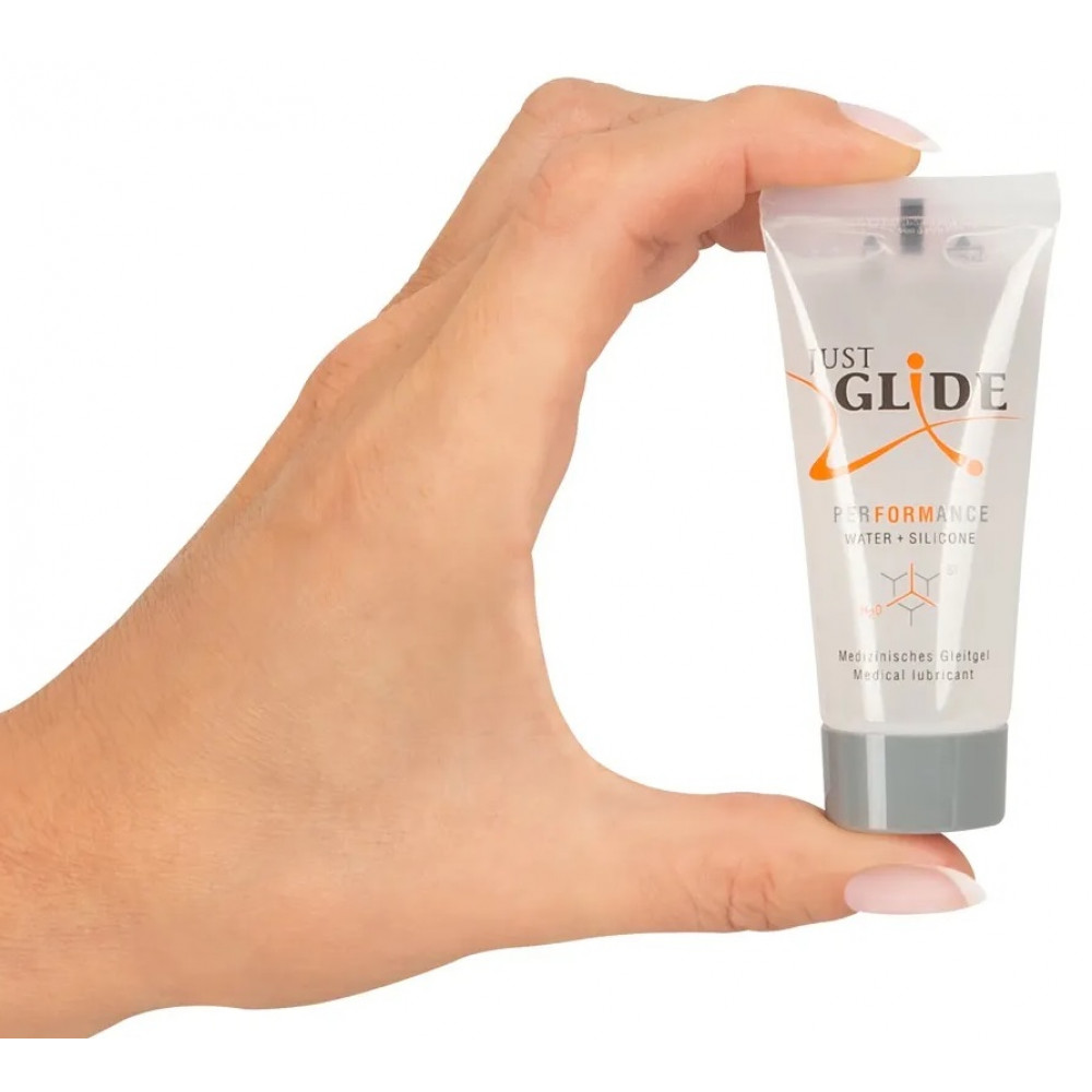 Лубриканты - Гибридный гель-лубрикант Just Glide Performance, 20 ml 1