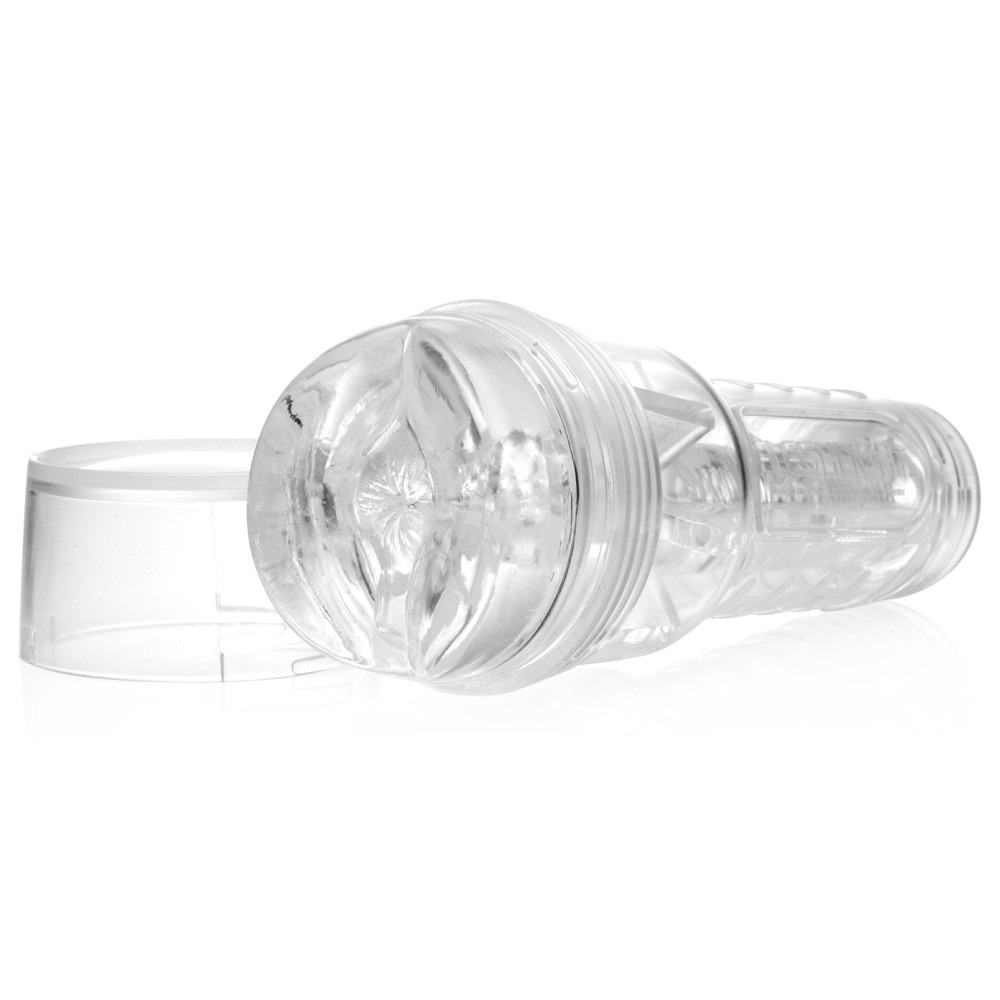 Секс игрушки - Мастурбатор анус в колбе, киберкожа Fleshlight Ice Butt Crystal, прозрачный 1