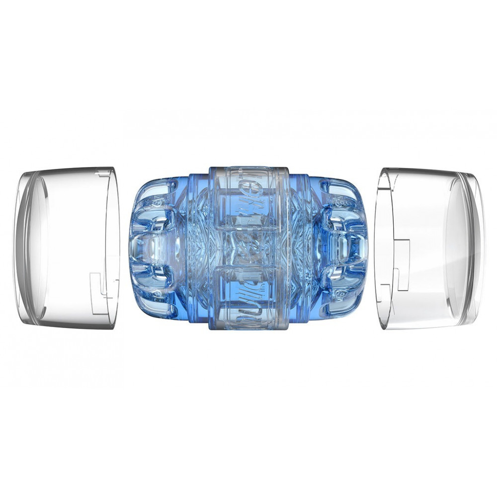 Секс игрушки - Мастурбатор двухсторонний FleshLight Quickshot Turbo, голубой 2