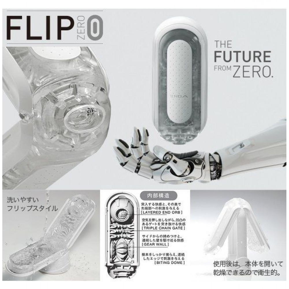 Мастурбатор - Мастурбатор Tenga - Flip Zero 0 White 5