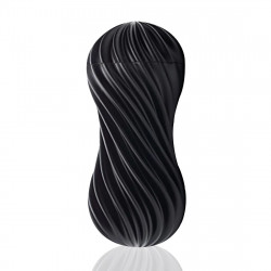 Мастурбатор Tenga Flex Rocky Black с изменяемой интенсивностью, можно скручивать