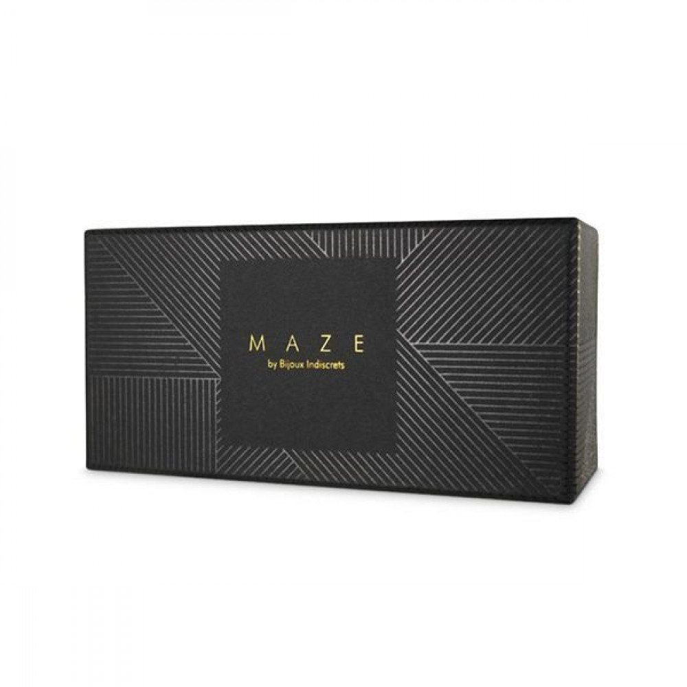 Плети, стеки, флоггеры, тиклеры - Флоггер Bijoux Indiscrets MAZE - Tassel Flogger Black 3