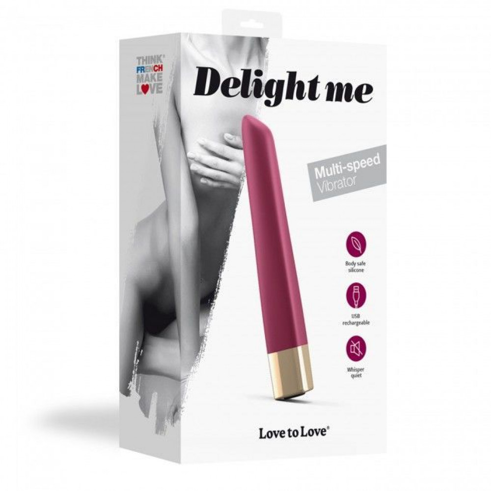 Клиторальный вибратор - Мощный минивибратор Love To Love Delight Me Prune с мягким кончиком, 16 режимов работы 2