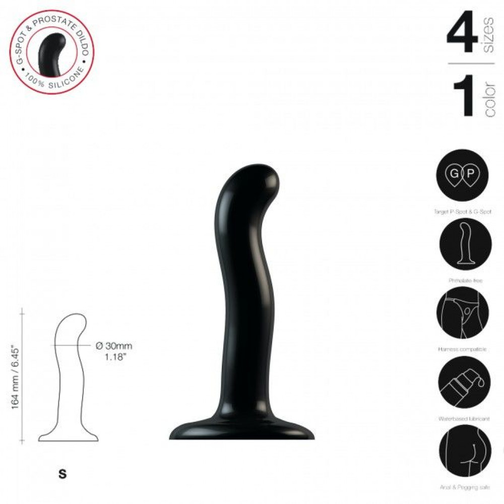 Страпон - Насадка для страпона Strap-On-Me P&G-Spot Dildo, силикон, размер S 7