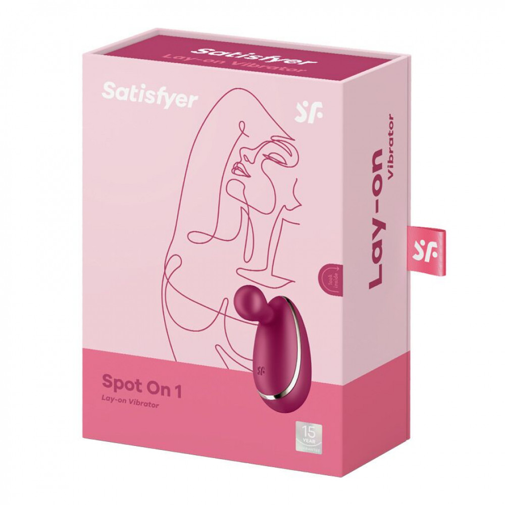 Клиторальный вибратор - Вибратор для наружной стимуляции Satisfyer Spot On 1 Berry, гибкий отросток 1