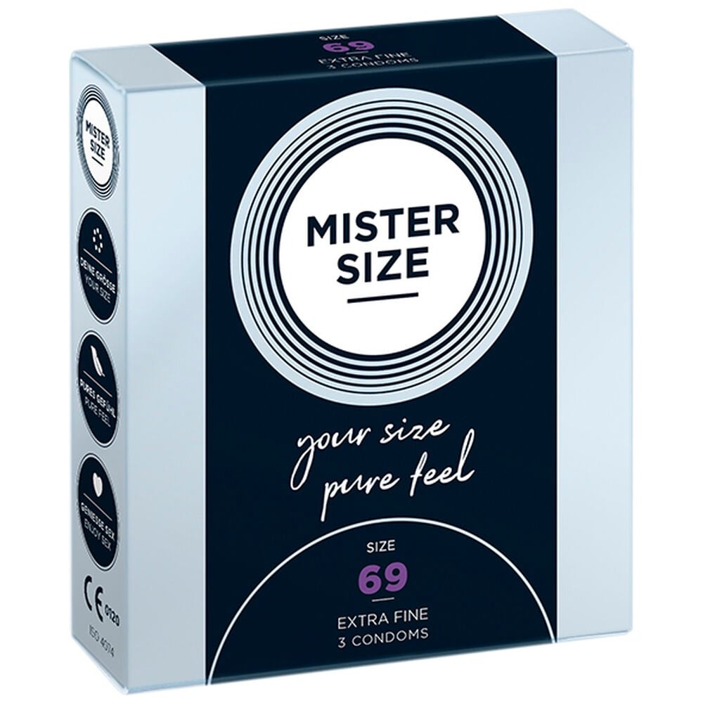 Презервативы - Презервативы Mister Size 69mm pack of 3