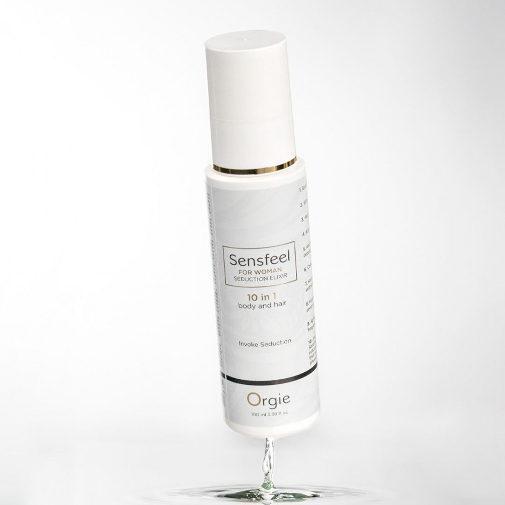 Интимная косметика - Лосьон с феромонами для тела и волос Orgie – Sensfeel Seduction Elixir 10 in 1 for Woman (100 мл) 3
