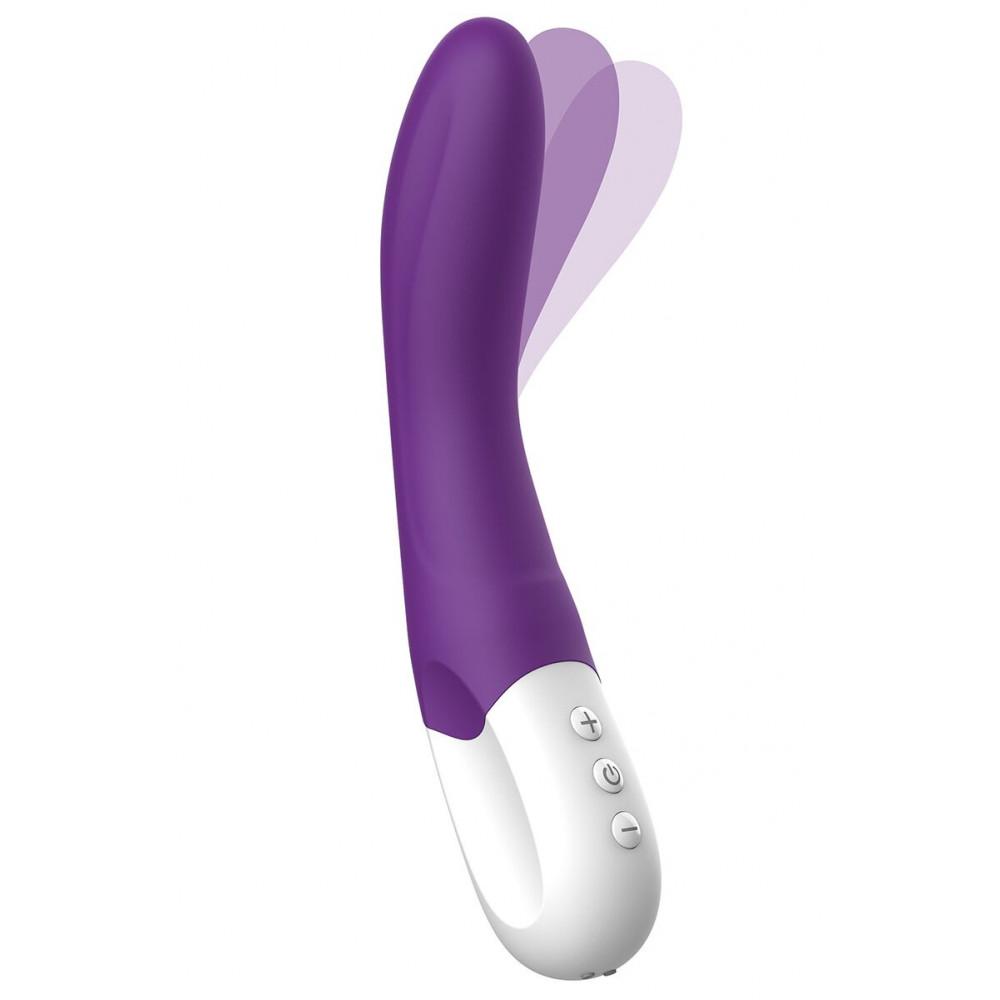 Вибратор - Вибратор точки G Liebe Bend It Rechargeable Purple, 10 режимов, очень мощный, гибкий ствол 1