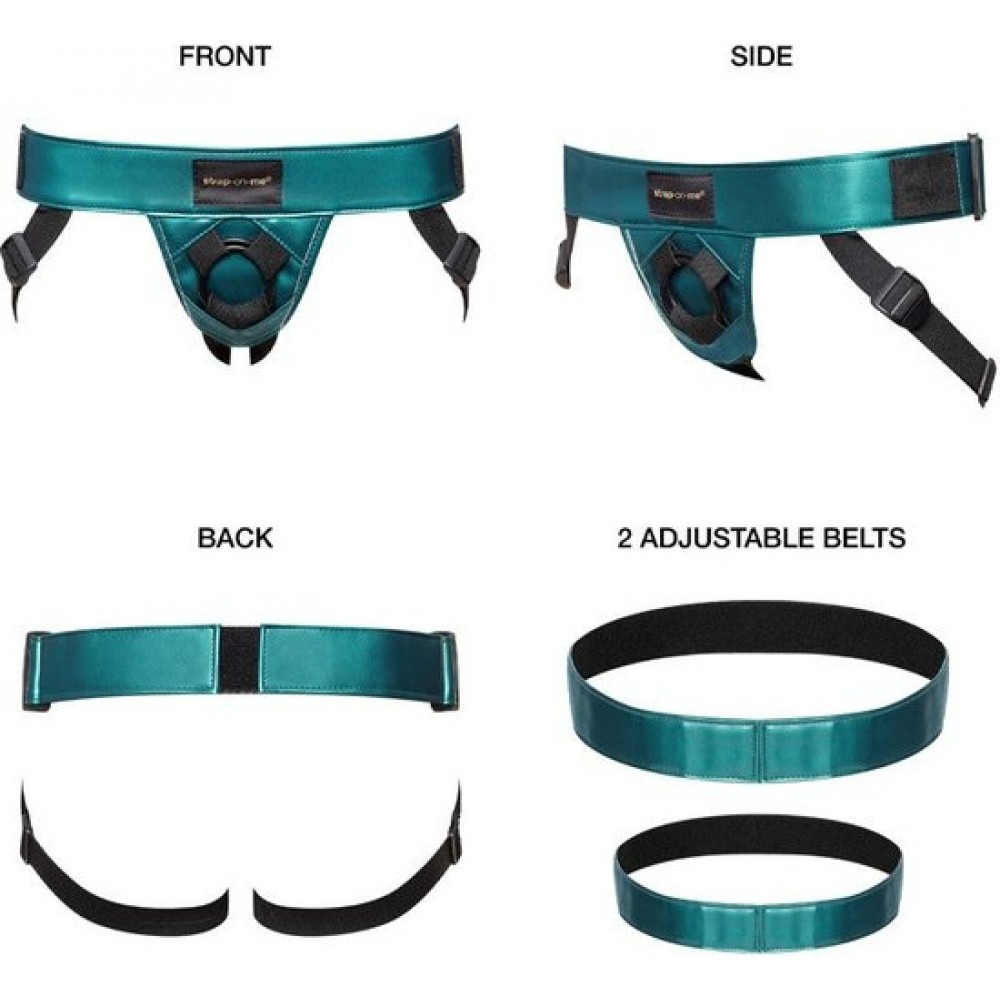 Секс игрушки - Трусики для страпона Curious Strap-On-Me, зеленые, XS-XXL 3