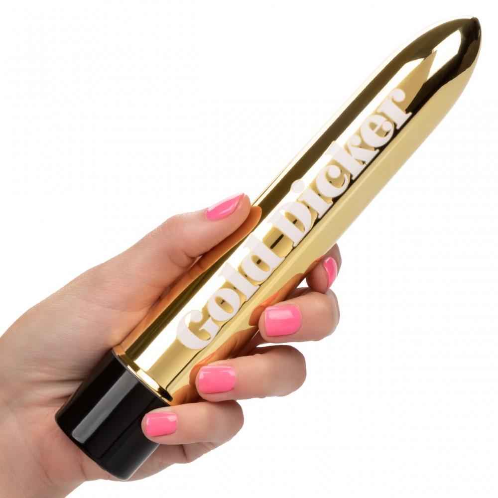Вибратор - Вибратор Naughty Bits Gold Dicker Vibe 3