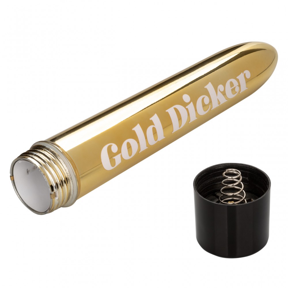 Вибратор - Вибратор Naughty Bits Gold Dicker Vibe 7
