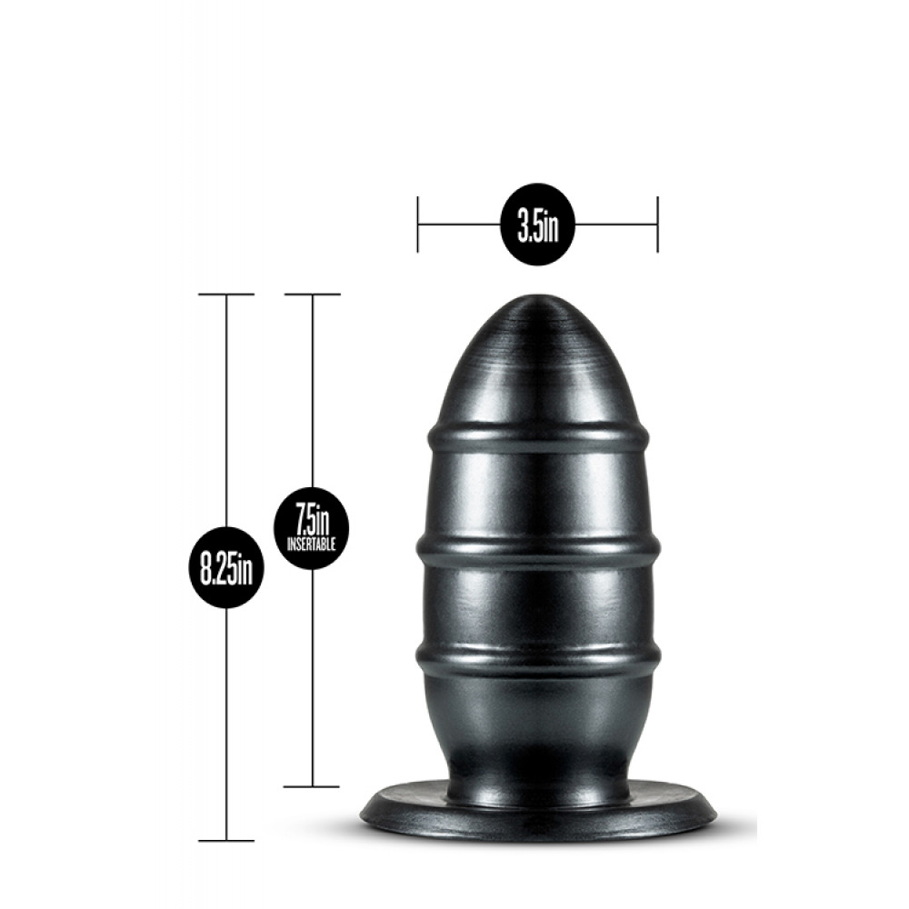 Анальная пробка - Большая Анальная пробка JET FUC PLUG BLACK 1