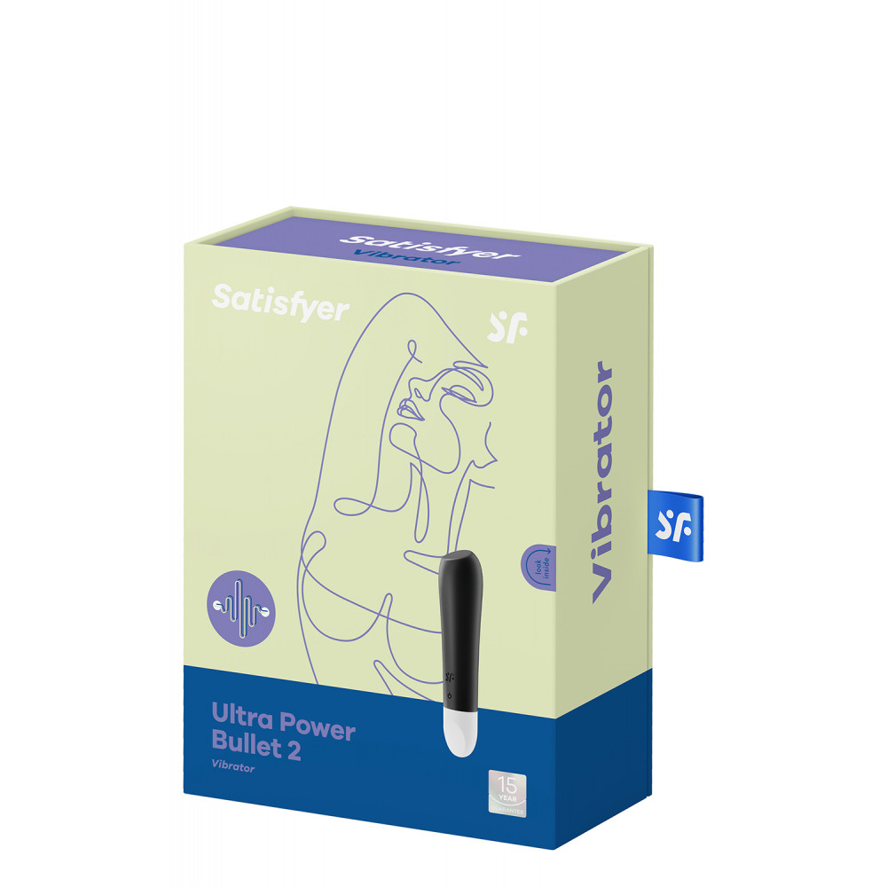 Вибропули  - T360171 Вибропуля для целенаправленной стимуляции Satisfyer Ultra Power Bullet 2 Black 3