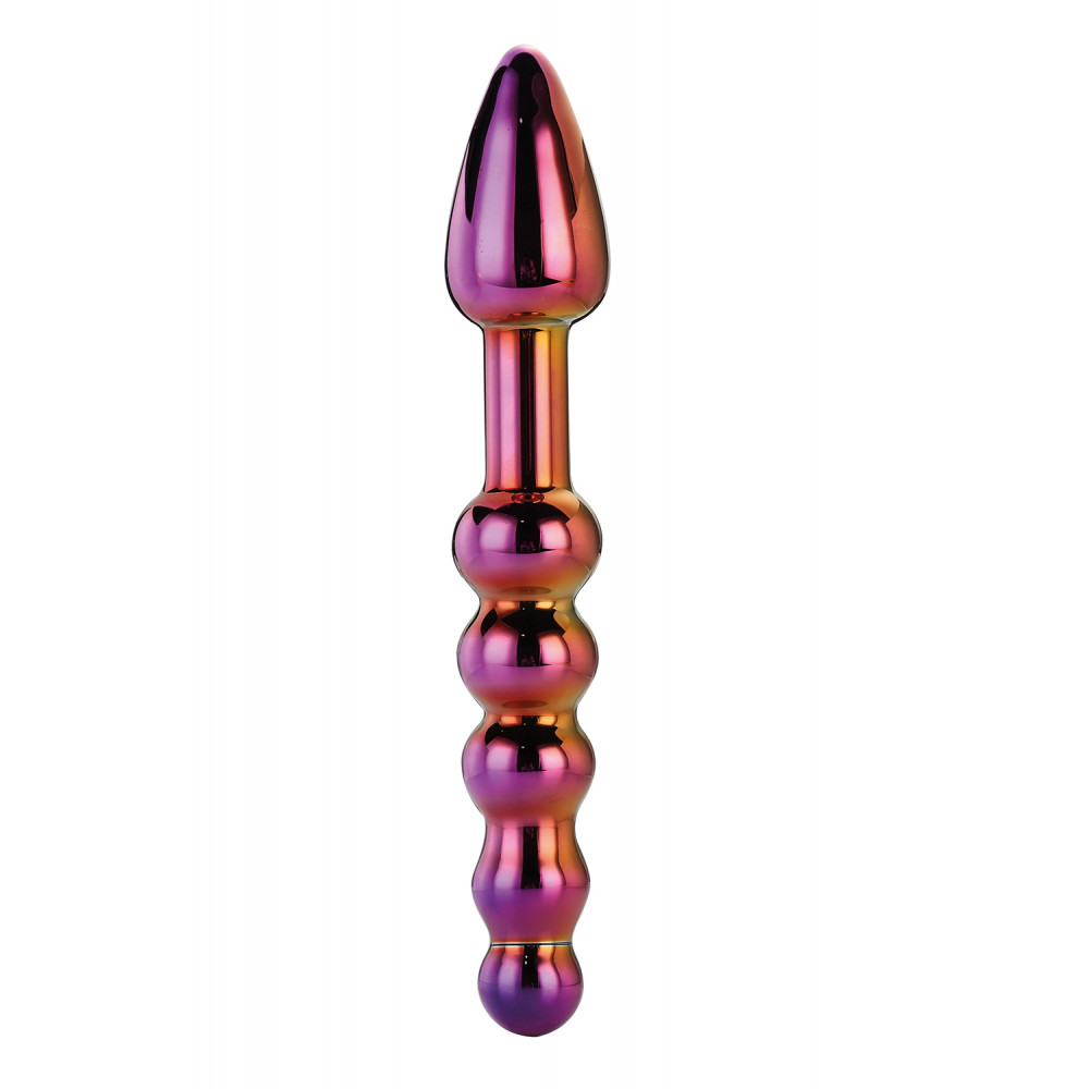 Фаллоимитатор - Стеклянный анальный стимулятор Dream Toys GLAMOUR GLASS RIDGED ANAL DILDO