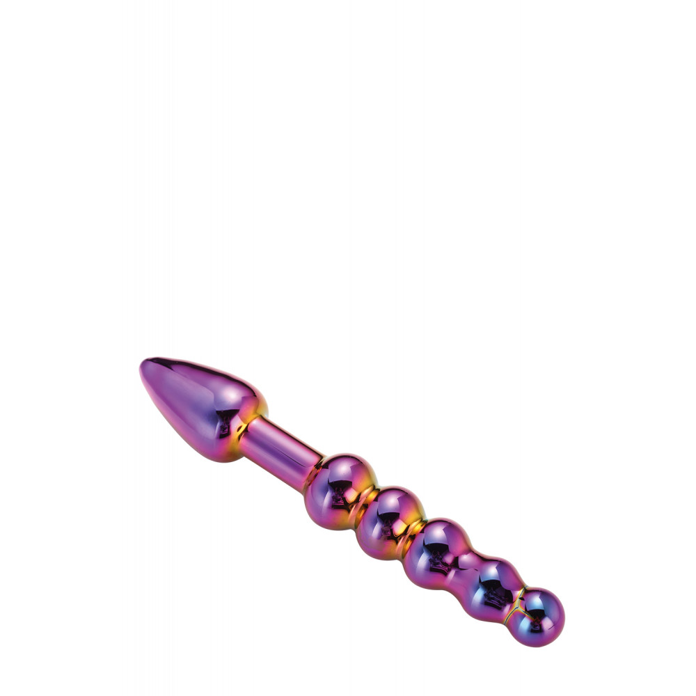 Фаллоимитатор - Стеклянный анальный стимулятор Dream Toys GLAMOUR GLASS RIDGED ANAL DILDO 1