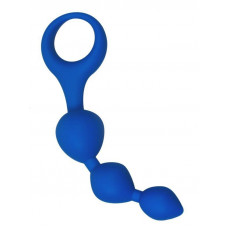 Анальные шарики Alive Triball Blue, силикон, макс. диаметр 2см