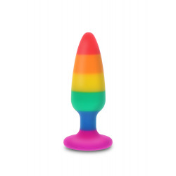 Анальная пробка TOY JOY Hunk Plug, L, разноцветная, 13 х 3.9 см