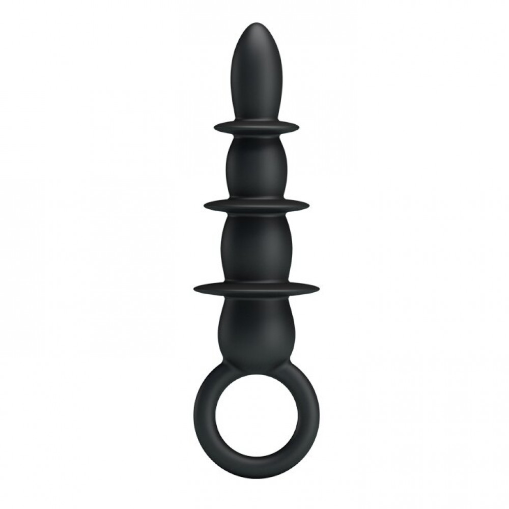 Анальные игрушки - Анальный стимулятор BLACK PRETTY LOVE BI-014539 4