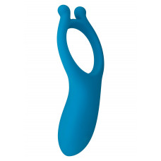 Эрекционное кольцо с вибрацией Toy Joy синее, 11 х 5.5 см