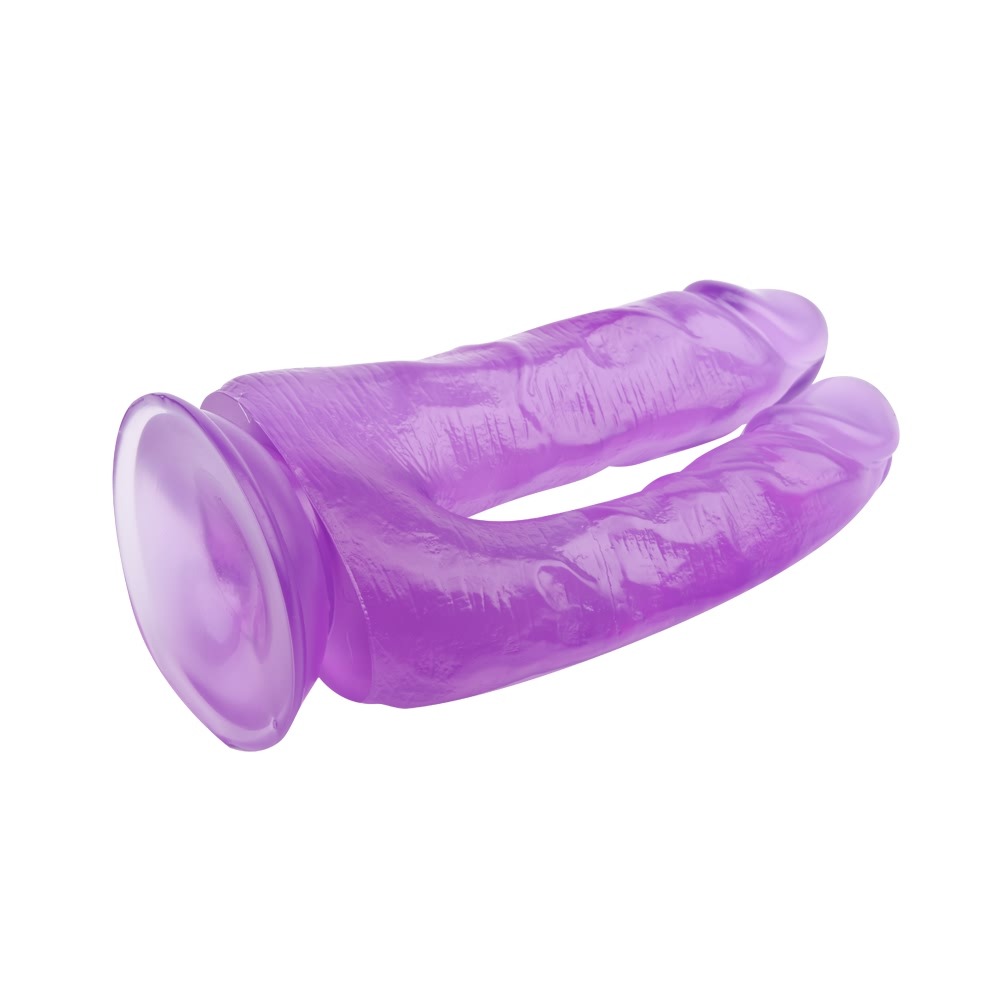 Секс игрушки - Фаллоимитатор двойной Chisa Hi-Rubberна присоске, фиолетовый 3